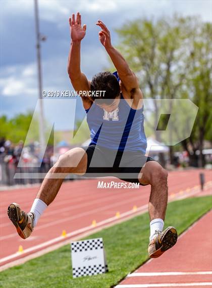 Thumbnail 3 in CHSAA Track and Field 2A Championships (Boys Long Jump) photogallery.