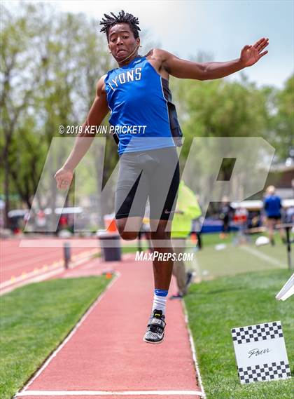 Thumbnail 3 in CHSAA Track and Field 2A Championships (Boys Long Jump) photogallery.