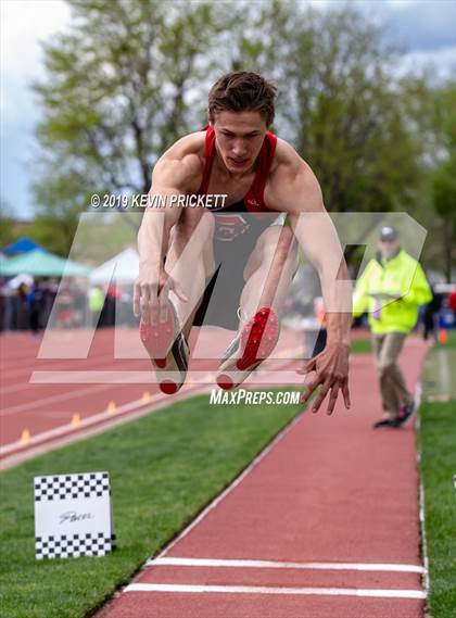 Thumbnail 3 in CHSAA Track and Field 2A Championships (Boys Long Jump) photogallery.