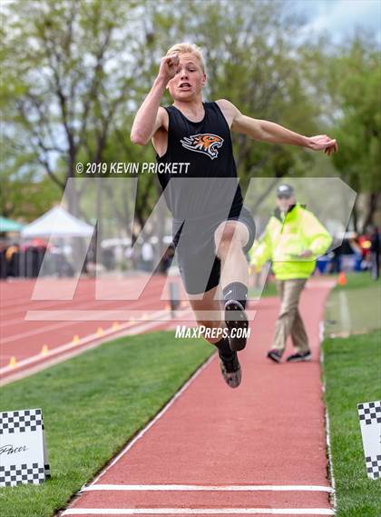 Thumbnail 2 in CHSAA Track and Field 2A Championships (Boys Long Jump) photogallery.