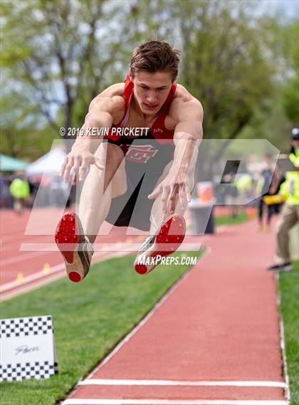 Thumbnail 1 in CHSAA Track and Field 2A Championships (Boys Long Jump) photogallery.