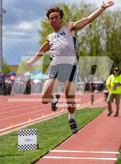 Thumbnail 3 in CHSAA Track and Field 2A Championships (Boys Long Jump) photogallery.