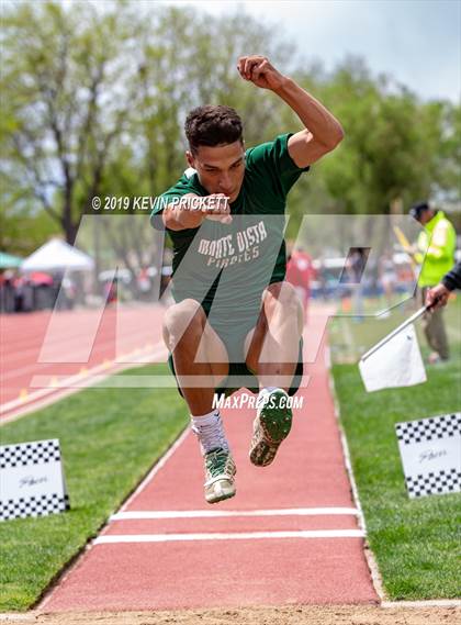 Thumbnail 2 in CHSAA Track and Field 2A Championships (Boys Long Jump) photogallery.
