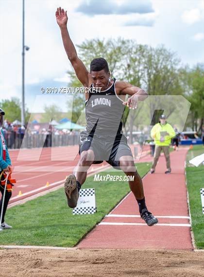 Thumbnail 3 in CHSAA Track and Field 2A Championships (Boys Long Jump) photogallery.