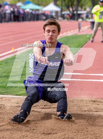 Thumbnail 2 in CHSAA Track and Field 2A Championships (Boys Long Jump) photogallery.