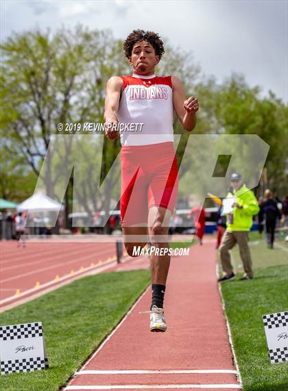 Thumbnail 1 in CHSAA Track and Field 2A Championships (Boys Long Jump) photogallery.