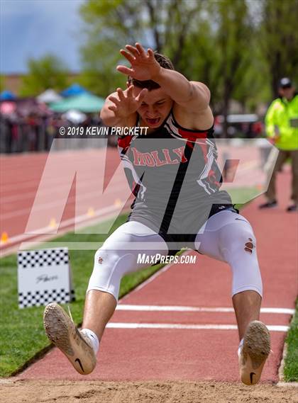 Thumbnail 1 in CHSAA Track and Field 2A Championships (Boys Long Jump) photogallery.