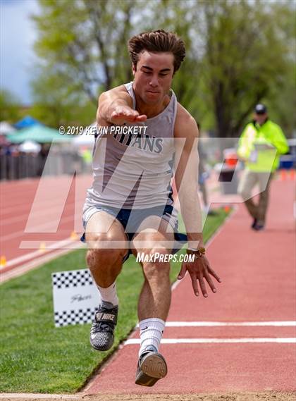 Thumbnail 3 in CHSAA Track and Field 2A Championships (Boys Long Jump) photogallery.