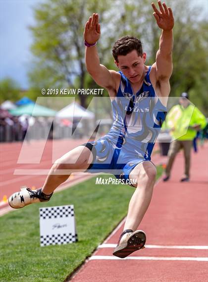 Thumbnail 2 in CHSAA Track and Field 2A Championships (Boys Long Jump) photogallery.