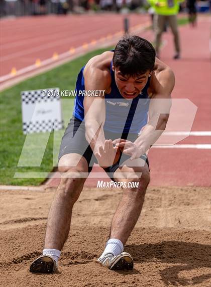 Thumbnail 1 in CHSAA Track and Field 2A Championships (Boys Long Jump) photogallery.