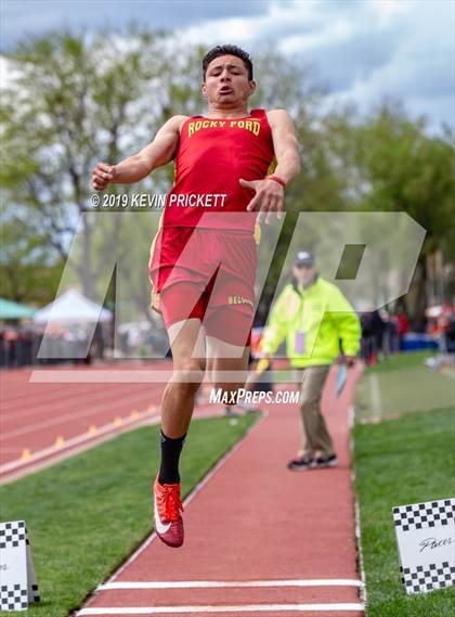 Thumbnail 2 in CHSAA Track and Field 2A Championships (Boys Long Jump) photogallery.