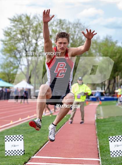Thumbnail 3 in CHSAA Track and Field 2A Championships (Boys Long Jump) photogallery.