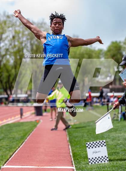 Thumbnail 2 in CHSAA Track and Field 2A Championships (Boys Long Jump) photogallery.