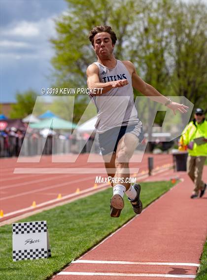 Thumbnail 2 in CHSAA Track and Field 2A Championships (Boys Long Jump) photogallery.