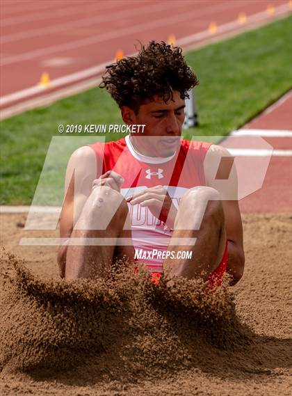 Thumbnail 2 in CHSAA Track and Field 2A Championships (Boys Long Jump) photogallery.