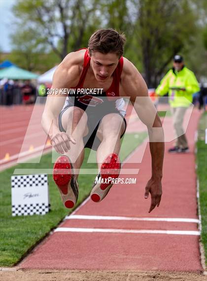 Thumbnail 2 in CHSAA Track and Field 2A Championships (Boys Long Jump) photogallery.