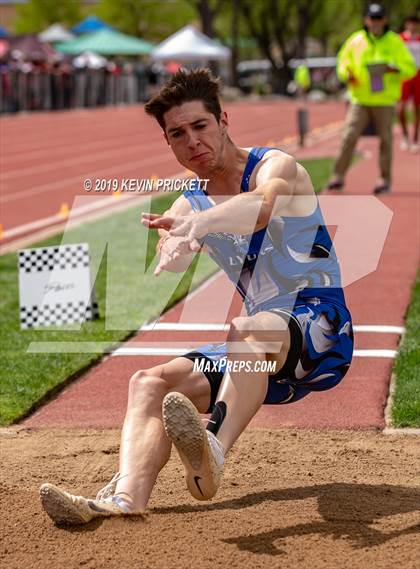 Thumbnail 3 in CHSAA Track and Field 2A Championships (Boys Long Jump) photogallery.