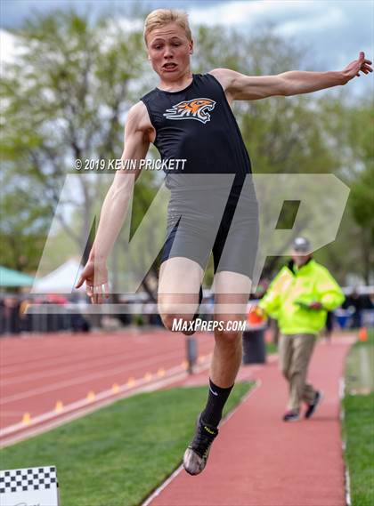 Thumbnail 3 in CHSAA Track and Field 2A Championships (Boys Long Jump) photogallery.