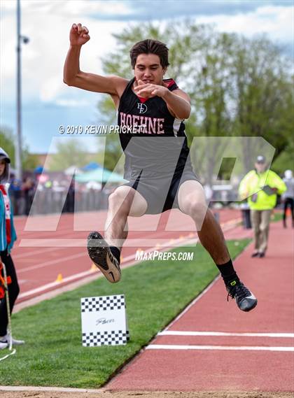 Thumbnail 1 in CHSAA Track and Field 2A Championships (Boys Long Jump) photogallery.