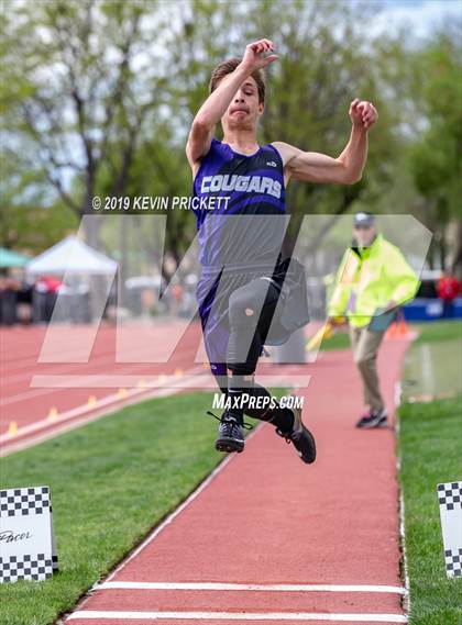 Thumbnail 2 in CHSAA Track and Field 2A Championships (Boys Long Jump) photogallery.