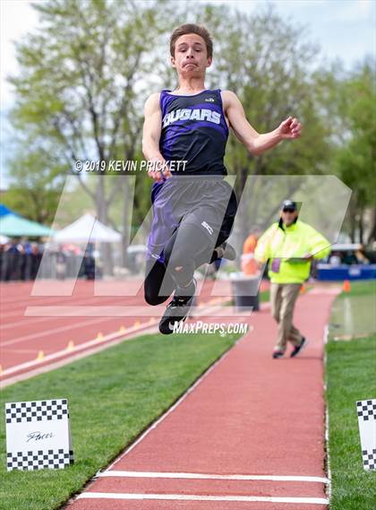 Thumbnail 2 in CHSAA Track and Field 2A Championships (Boys Long Jump) photogallery.