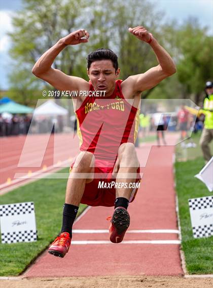 Thumbnail 3 in CHSAA Track and Field 2A Championships (Boys Long Jump) photogallery.
