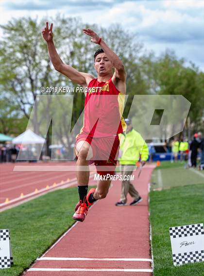 Thumbnail 3 in CHSAA Track and Field 2A Championships (Boys Long Jump) photogallery.