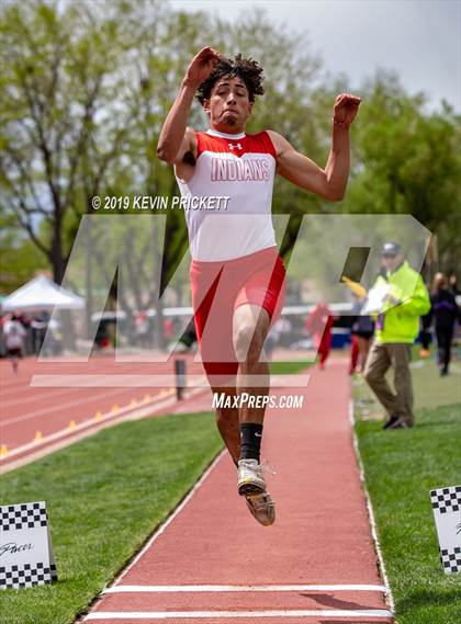 Thumbnail 2 in CHSAA Track and Field 2A Championships (Boys Long Jump) photogallery.
