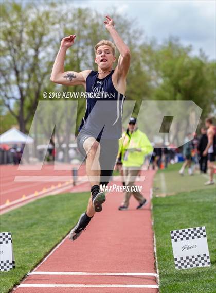 Thumbnail 2 in CHSAA Track and Field 2A Championships (Boys Long Jump) photogallery.