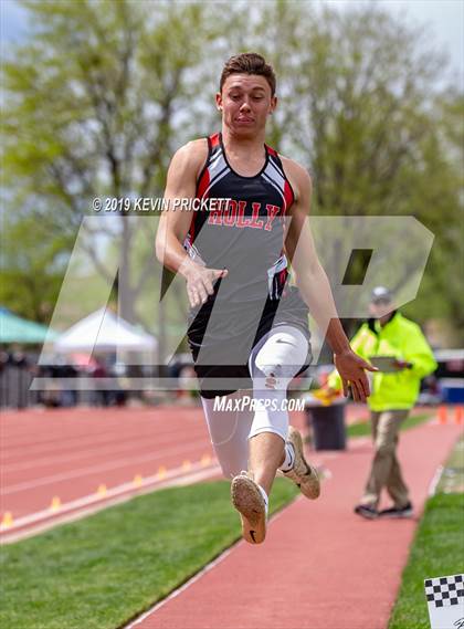 Thumbnail 3 in CHSAA Track and Field 2A Championships (Boys Long Jump) photogallery.