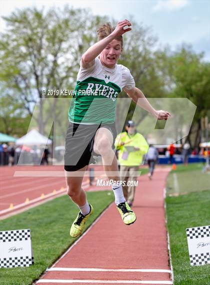 Thumbnail 3 in CHSAA Track and Field 2A Championships (Boys Long Jump) photogallery.