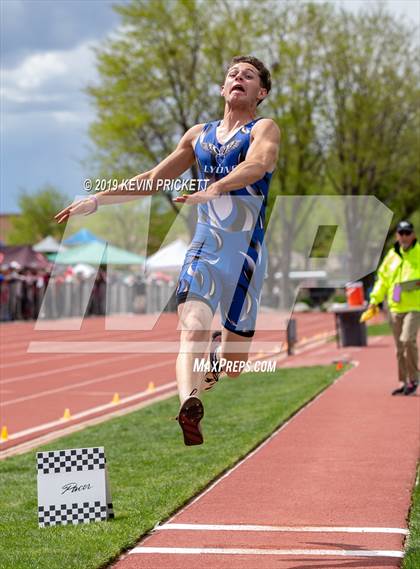 Thumbnail 3 in CHSAA Track and Field 2A Championships (Boys Long Jump) photogallery.