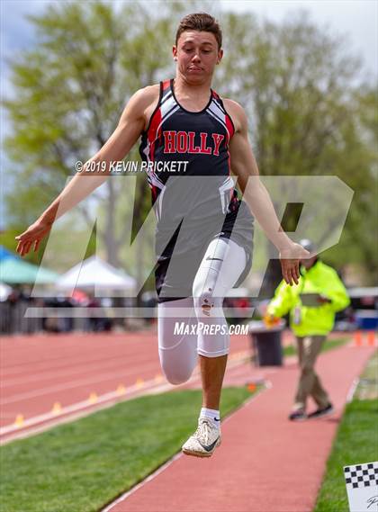 Thumbnail 2 in CHSAA Track and Field 2A Championships (Boys Long Jump) photogallery.