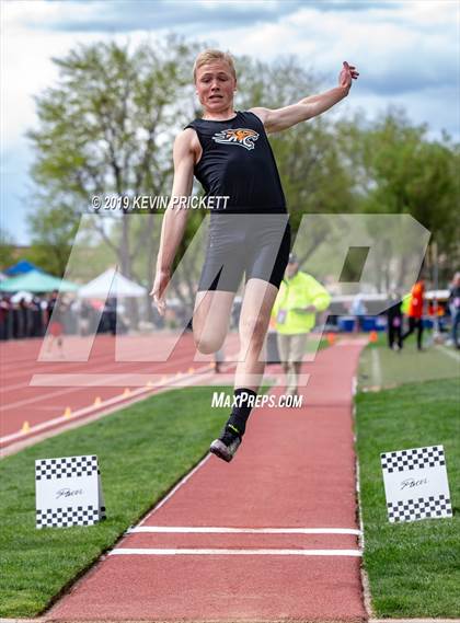 Thumbnail 2 in CHSAA Track and Field 2A Championships (Boys Long Jump) photogallery.
