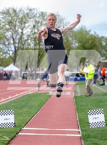 Thumbnail 3 in CHSAA Track and Field 2A Championships (Boys Long Jump) photogallery.