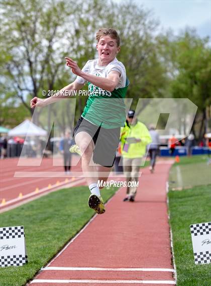 Thumbnail 2 in CHSAA Track and Field 2A Championships (Boys Long Jump) photogallery.