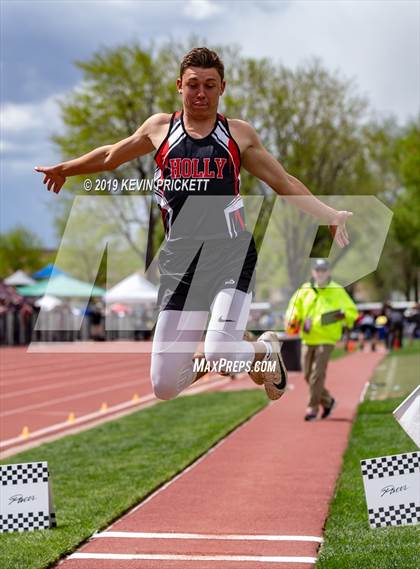 Thumbnail 3 in CHSAA Track and Field 2A Championships (Boys Long Jump) photogallery.