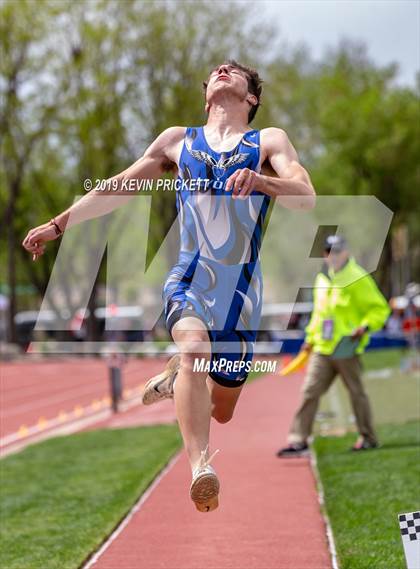 Thumbnail 3 in CHSAA Track and Field 2A Championships (Boys Long Jump) photogallery.