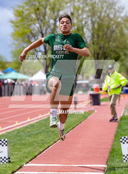Thumbnail 1 in CHSAA Track and Field 2A Championships (Boys Long Jump) photogallery.