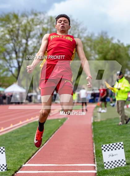 Thumbnail 2 in CHSAA Track and Field 2A Championships (Boys Long Jump) photogallery.