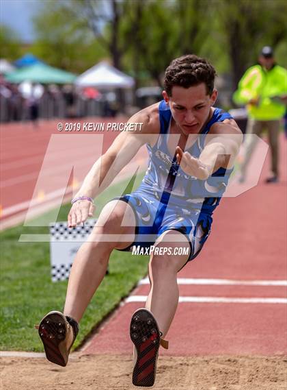 Thumbnail 1 in CHSAA Track and Field 2A Championships (Boys Long Jump) photogallery.