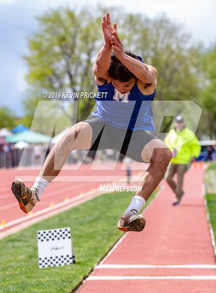 Thumbnail 1 in CHSAA Track and Field 2A Championships (Boys Long Jump) photogallery.