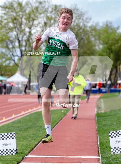 Thumbnail 1 in CHSAA Track and Field 2A Championships (Boys Long Jump) photogallery.