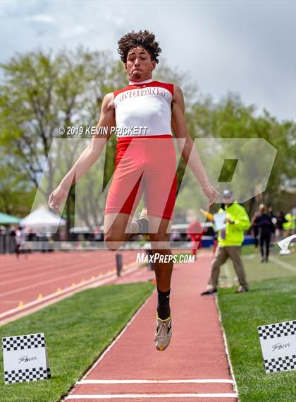 Thumbnail 3 in CHSAA Track and Field 2A Championships (Boys Long Jump) photogallery.