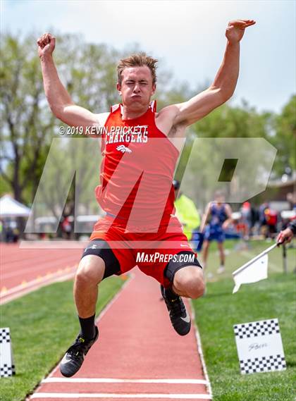 Thumbnail 1 in CHSAA Track and Field 2A Championships (Boys Long Jump) photogallery.