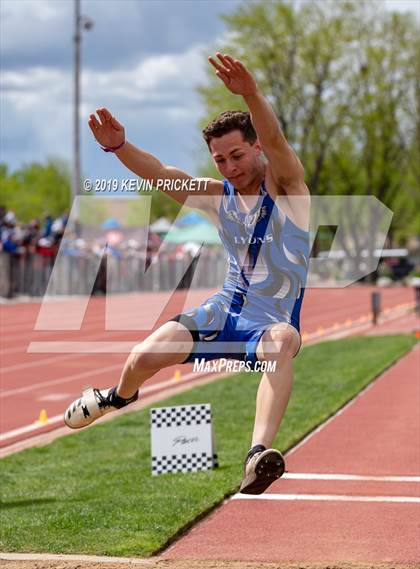 Thumbnail 3 in CHSAA Track and Field 2A Championships (Boys Long Jump) photogallery.