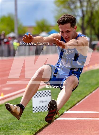 Thumbnail 1 in CHSAA Track and Field 2A Championships (Boys Long Jump) photogallery.