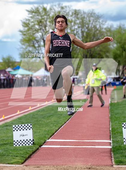 Thumbnail 3 in CHSAA Track and Field 2A Championships (Boys Long Jump) photogallery.