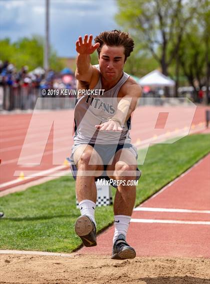 Thumbnail 2 in CHSAA Track and Field 2A Championships (Boys Long Jump) photogallery.