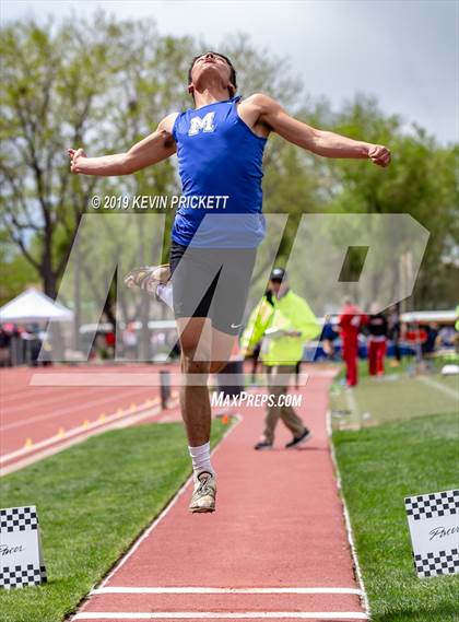 Thumbnail 2 in CHSAA Track and Field 2A Championships (Boys Long Jump) photogallery.